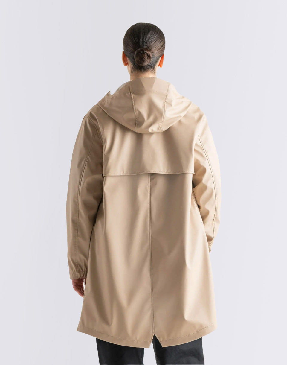 Lange klassieke regenjas dames