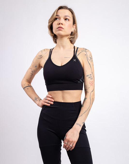 Crimp Cross Bra Woman