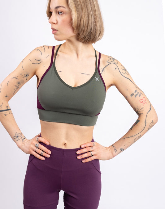 Crimp Cross Bra Woman