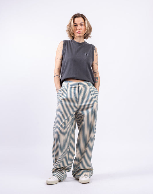 Poplin Wide-Leg Trousers