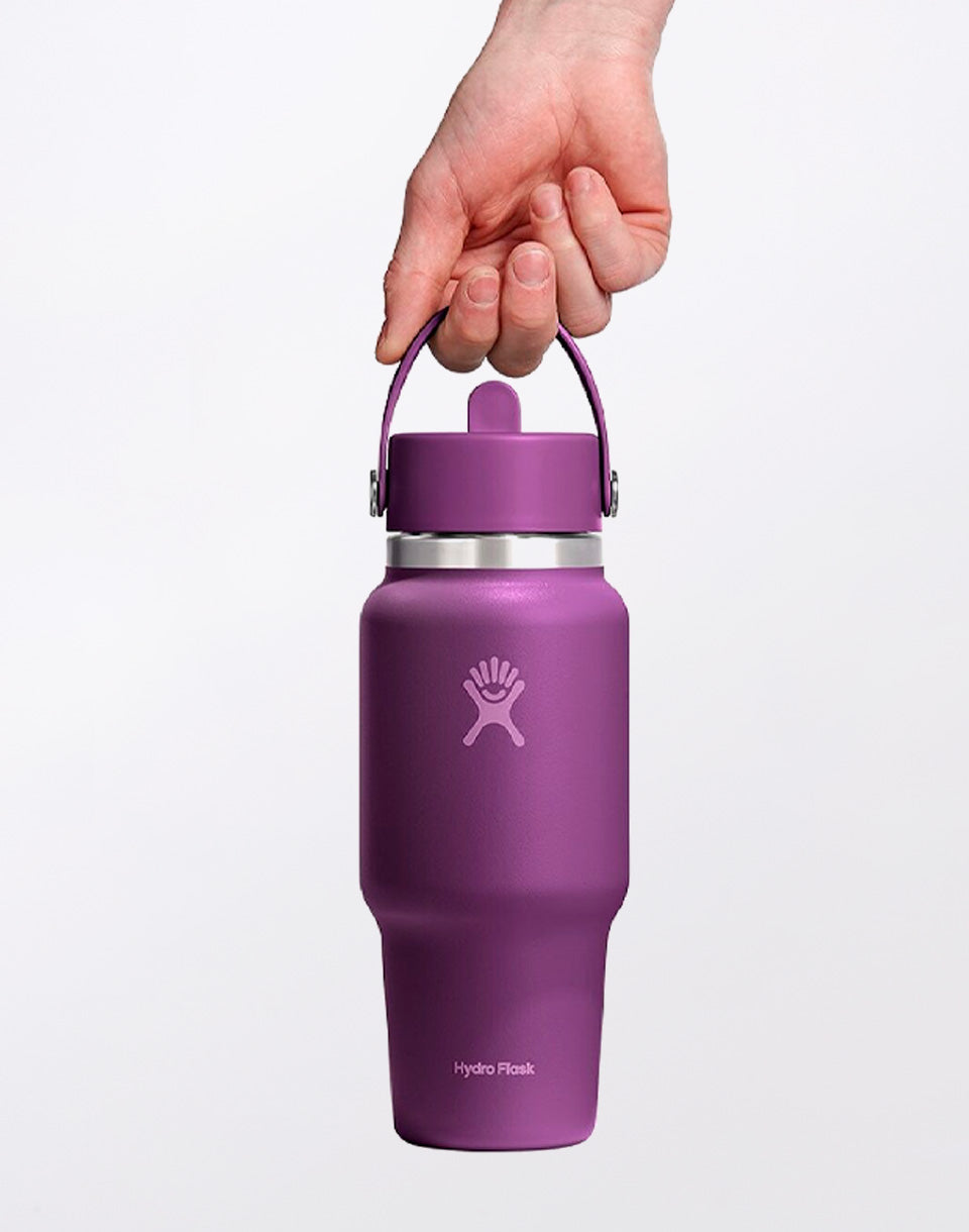 Wide Mouth Travel Bottle with Flex Straw Cap 24 oz (710 ml)