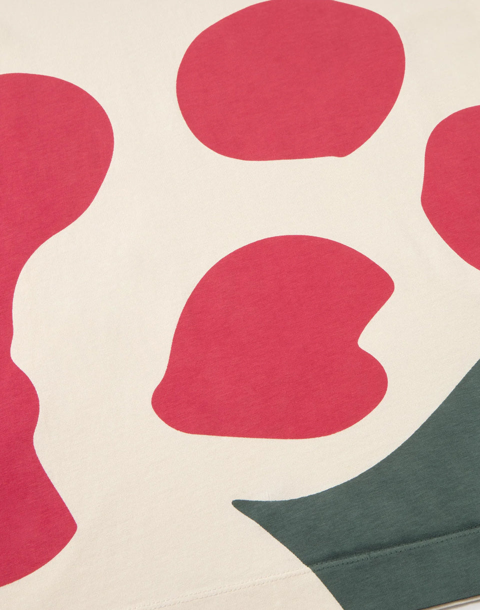 Flower Contrast Emily Tee