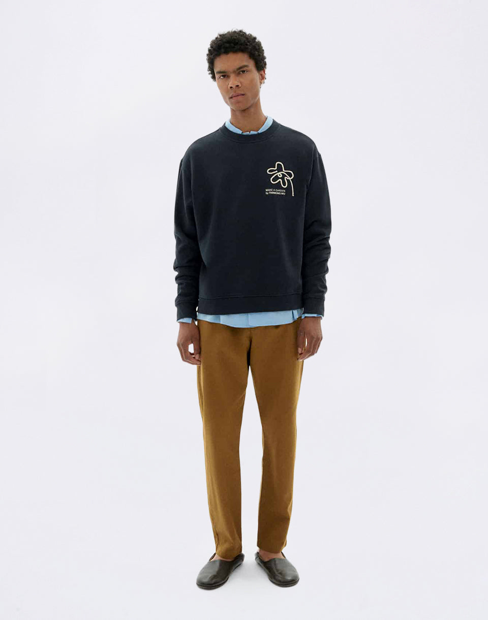 Flower Rope Navy Leon Sweatshirt