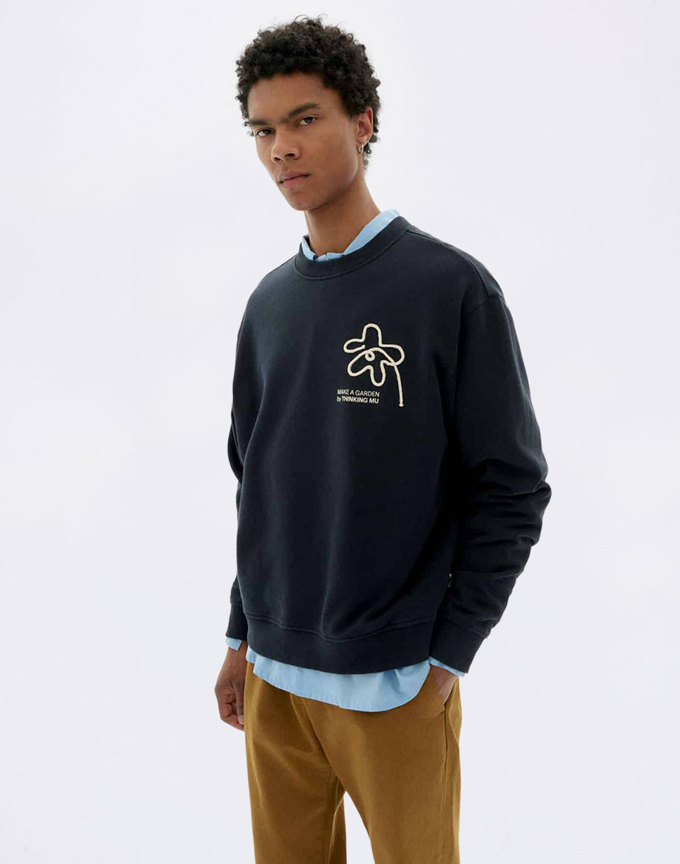 Flower Rope Navy Leon Sweatshirt