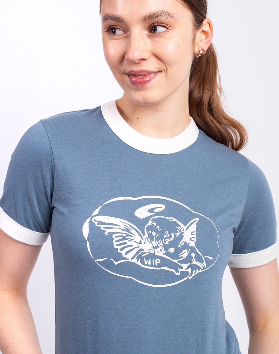 W' S/S Reminiscing Ringer T-S