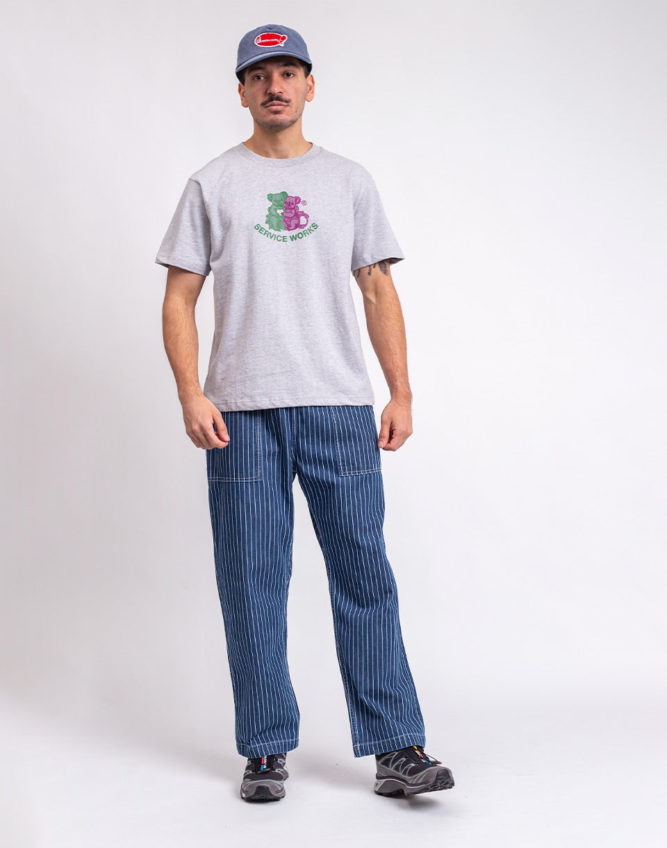 Pinstripe Denim Chef Trousers Pants