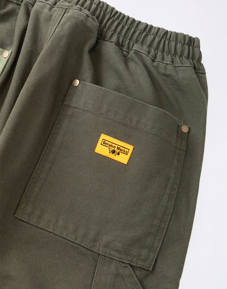 Patchwork Utility Chef Pants