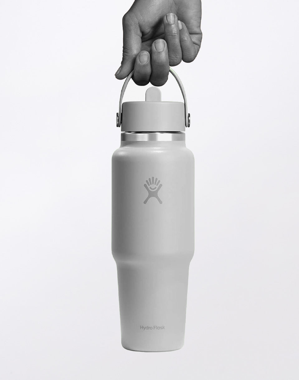 Reisfles met brede hals en flexibele rietje dop 32 oz (946 ml)