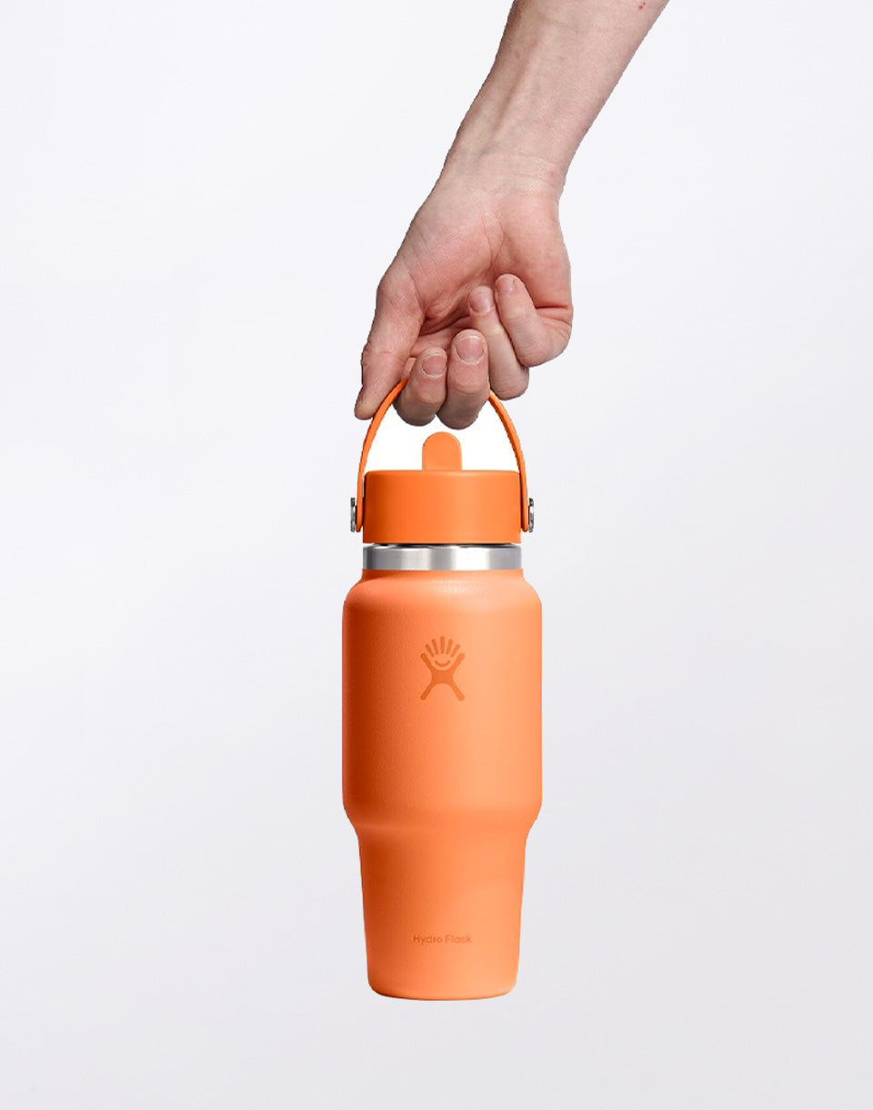 Reisfles met brede hals en flexibele rietje dop 24 oz (710 ml)