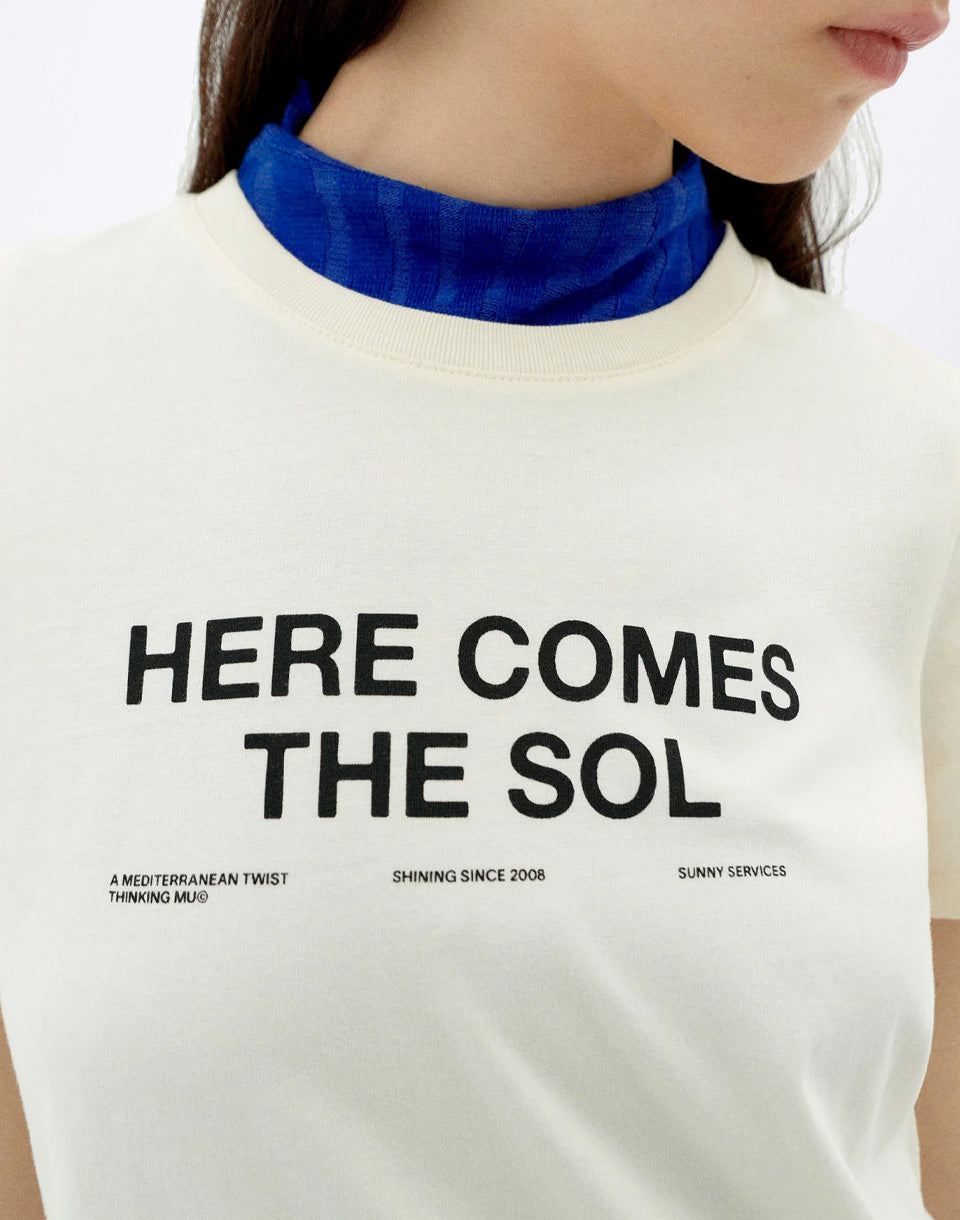 White Classic Sun T-Shirt Ida