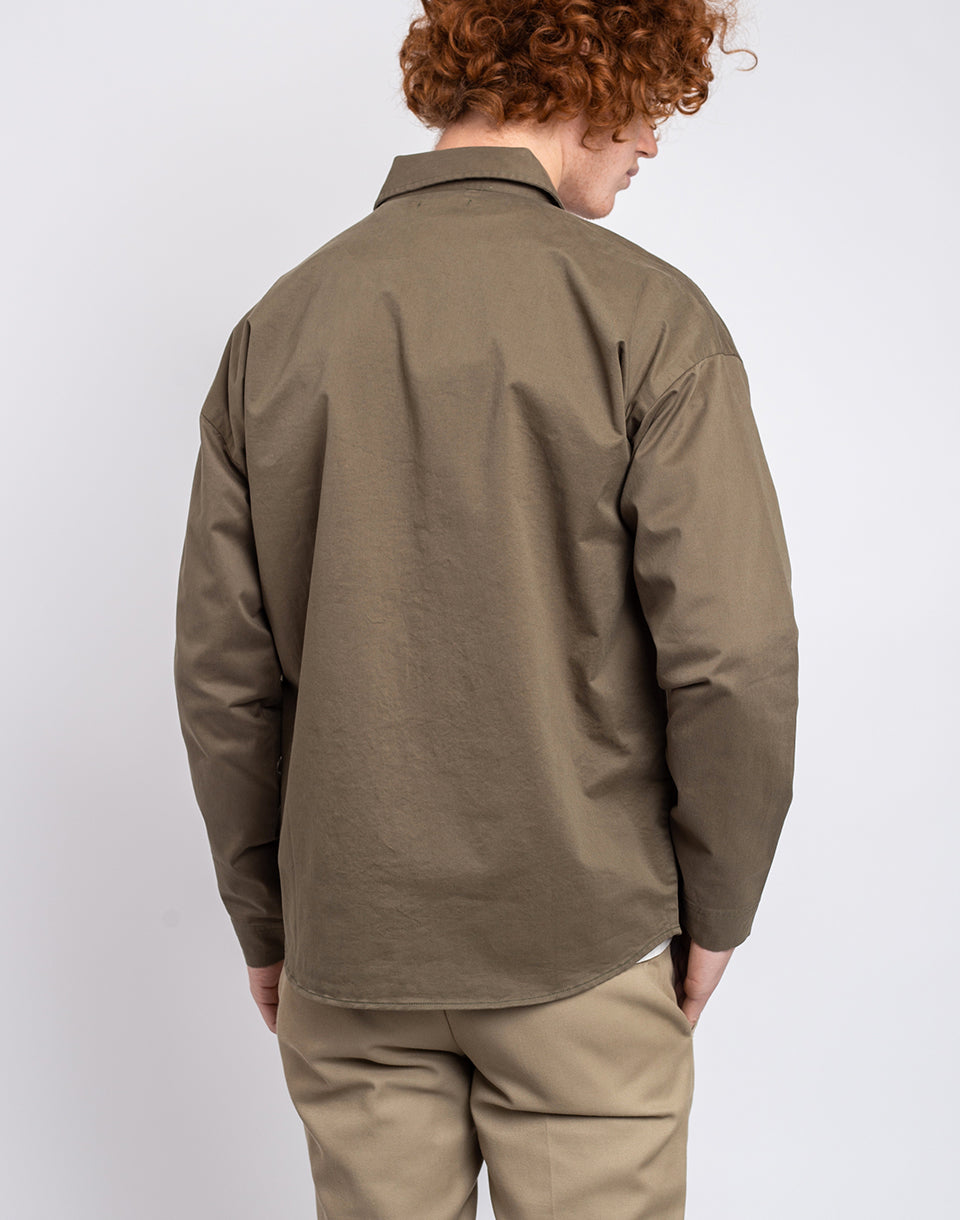 Outdoor Twill Overshirt With Contrast Fabric