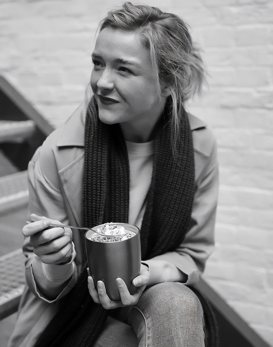 Geïsoleerde lunchpot ellips