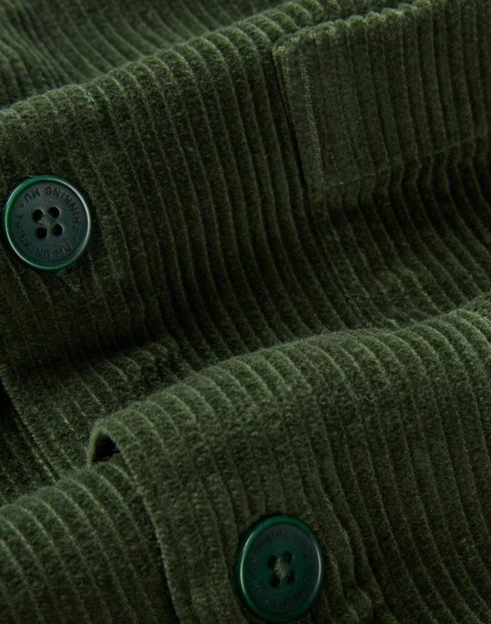 Bottle Green Corduroy Bes Overshirt