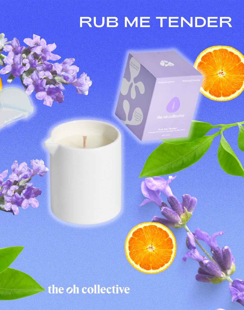 Rub Me Tender - Massage candle with Guasha stone