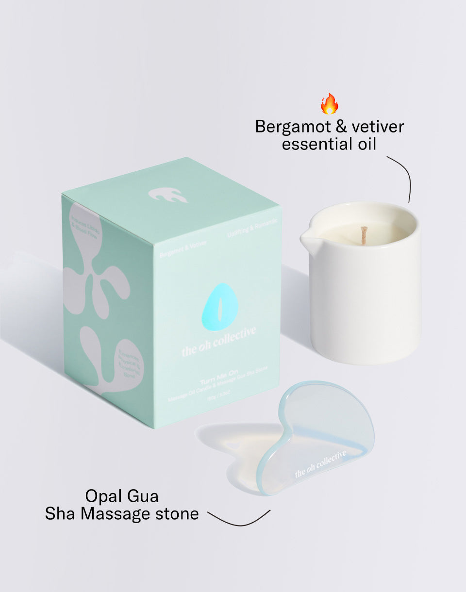 Turn Me On - Massage candle with Guasha stone