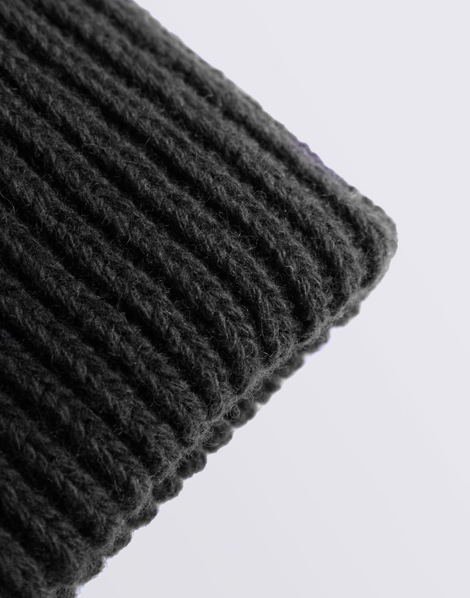 Low Wool Rib Beanie