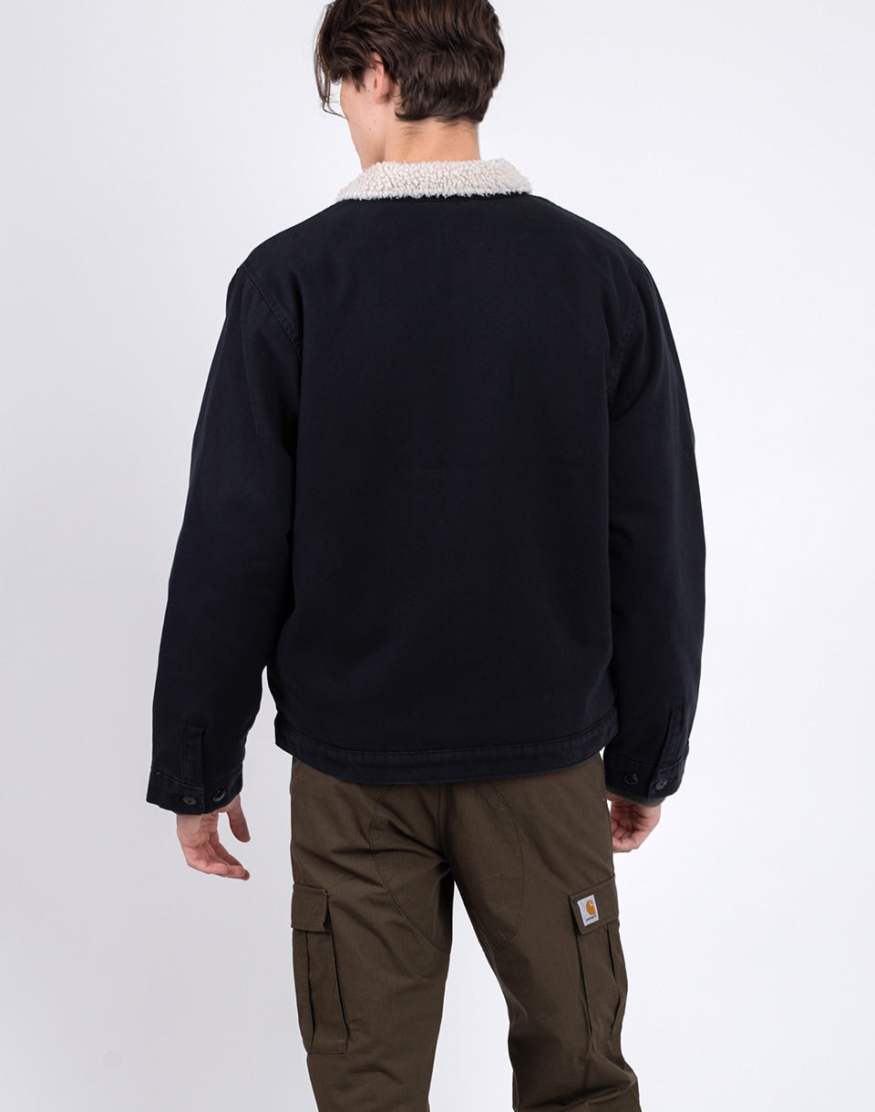 Eend canvas hoge pool fleece jas