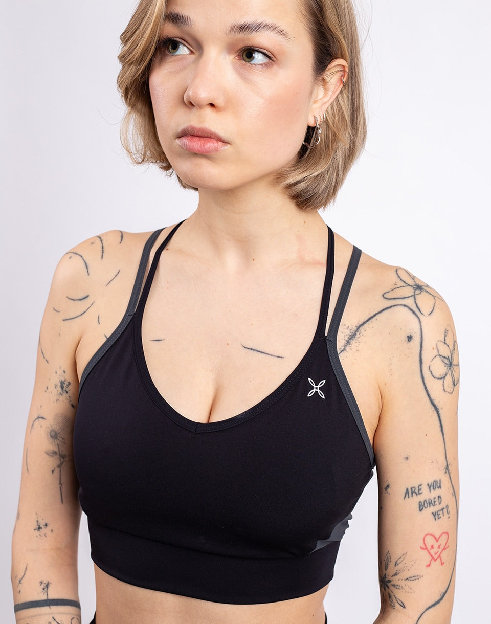 Crimp Cross Bra Woman