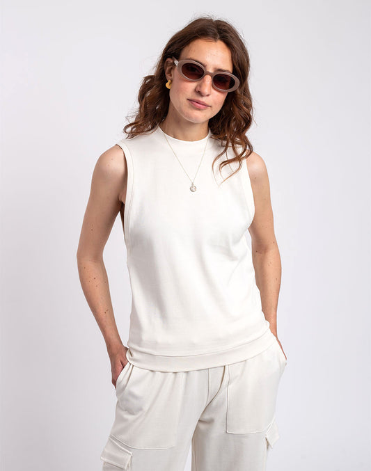 Thea Organic Cotton Heavy Diagonal Seam Vest