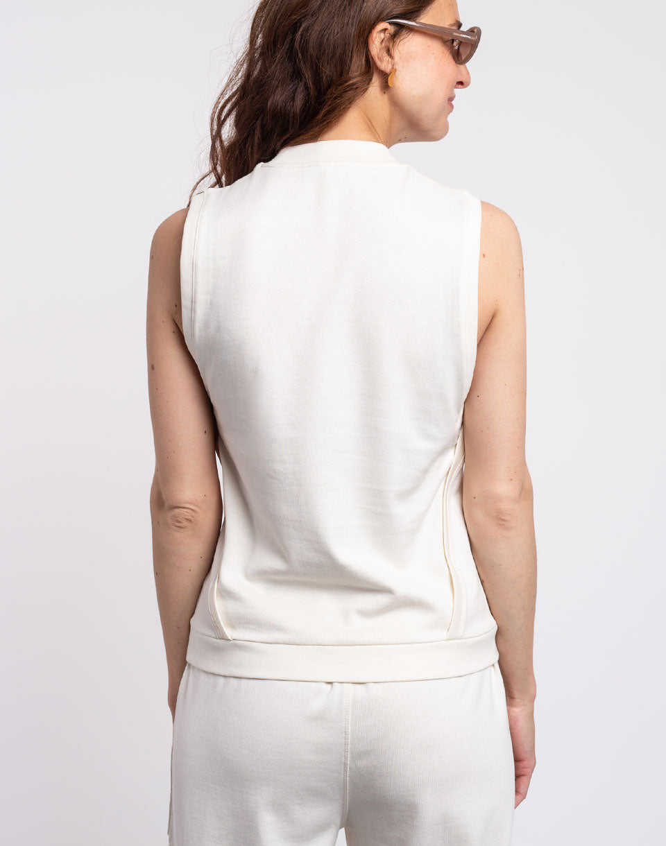 Thea Organic Cotton Heavy Diagonal Seam Vest