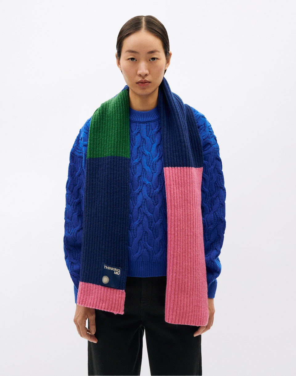 Pink Ghede Knitted Scarf