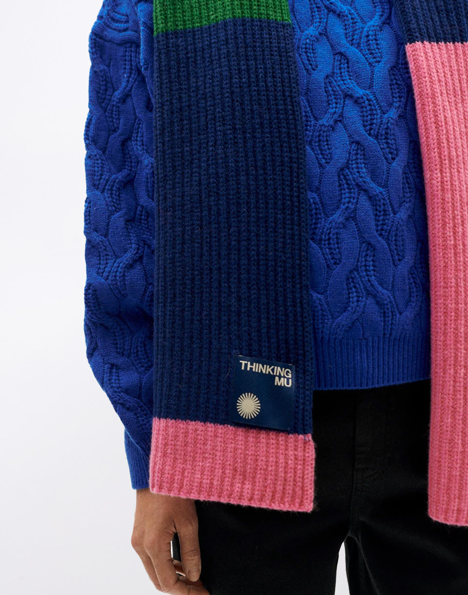 Pink Ghede Knitted Scarf