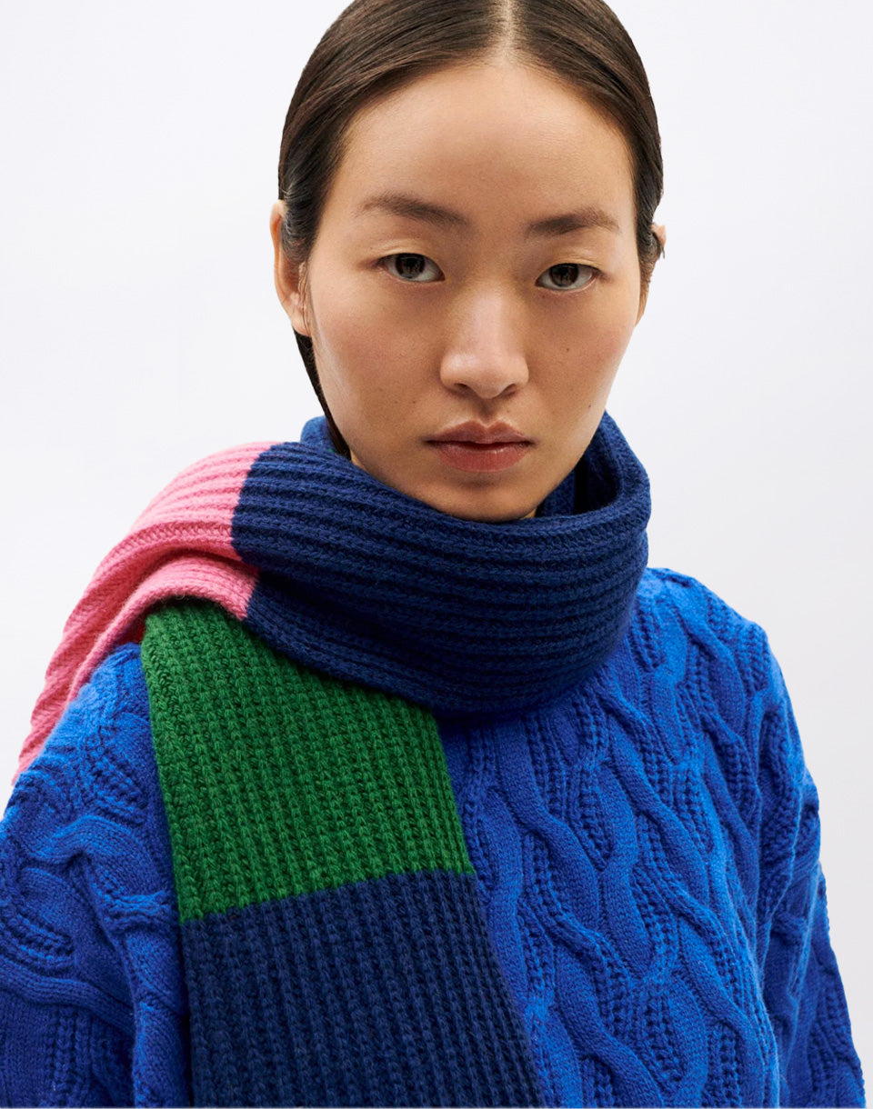 Pink Ghede Knitted Scarf