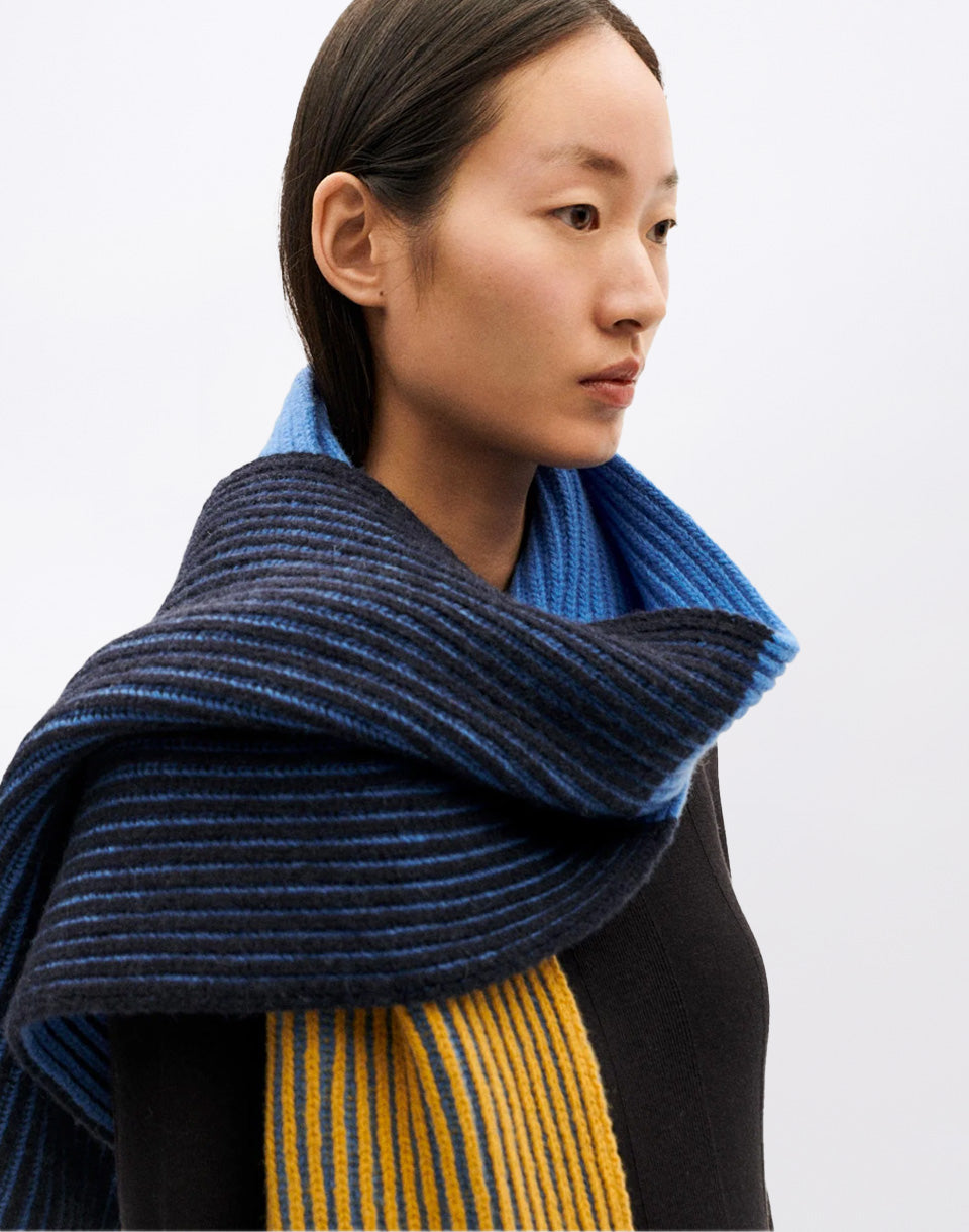 Sailor Stripes Ghede Knitted Scarf