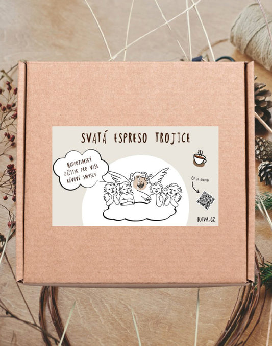 Kávošský Dárkový Balíček - Svatá espreso Trojice