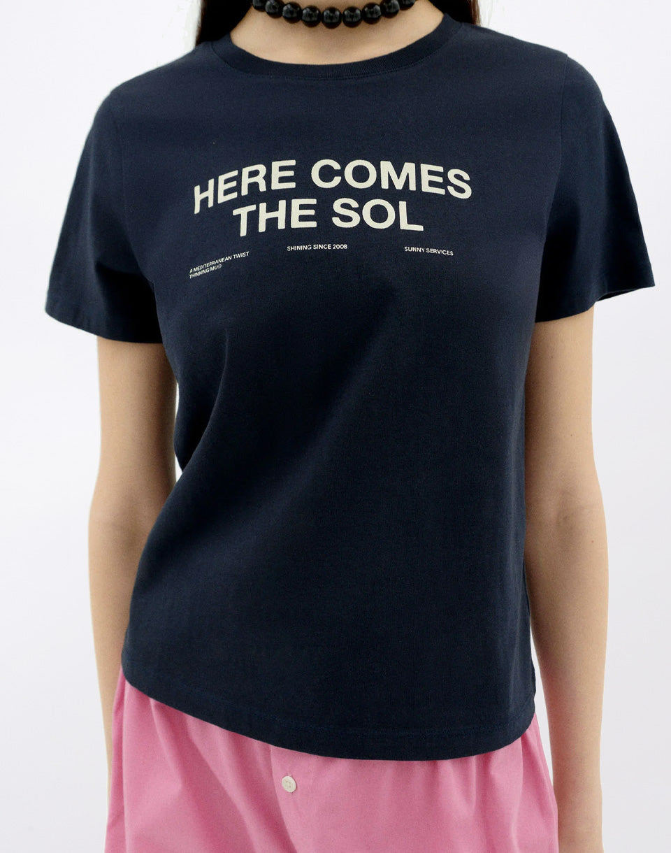 Navy Classic Sun T-Shirt Ida
