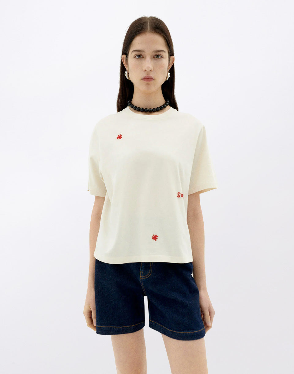 White T-Shirt Solsol Lucia
