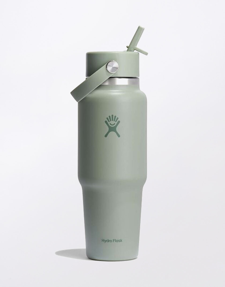 Reisfles met brede hals en flexibele rietje dop 32 oz (946 ml)