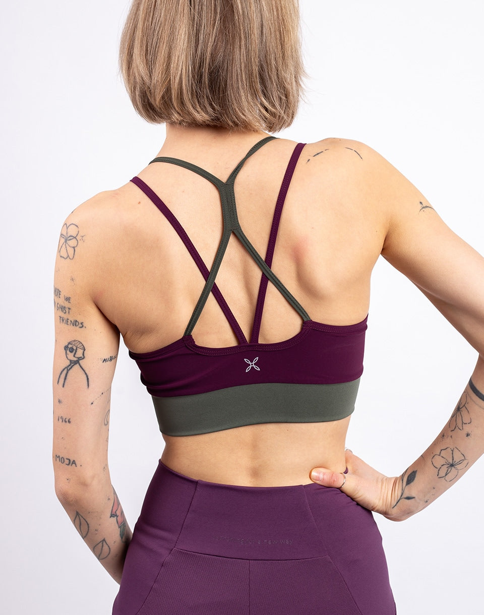 Crimp Cross Bra Woman