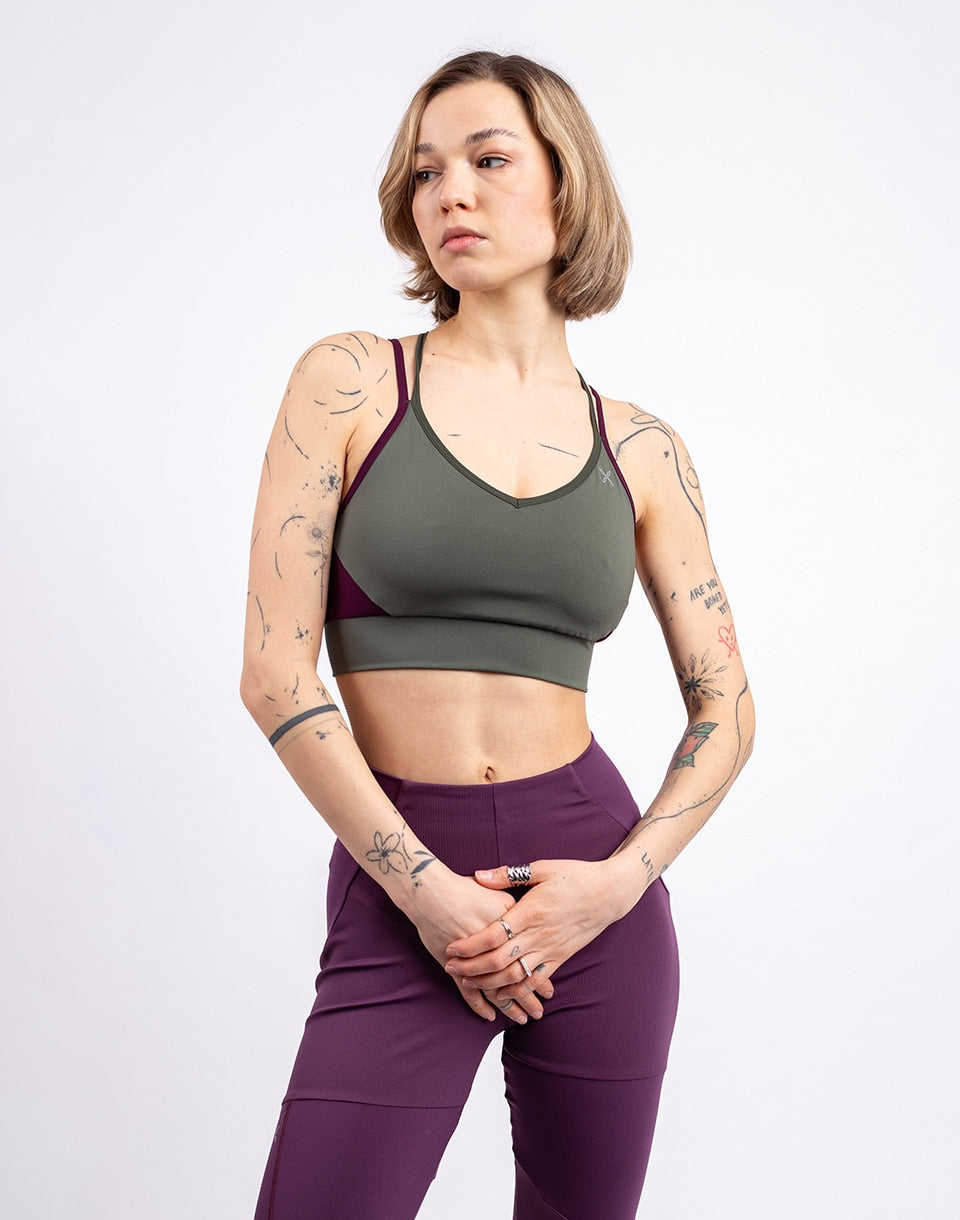 Crimp Cross Bra Woman