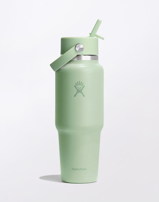 Reisfles met brede hals en flexibele rietje dop 32 oz (946 ml)
