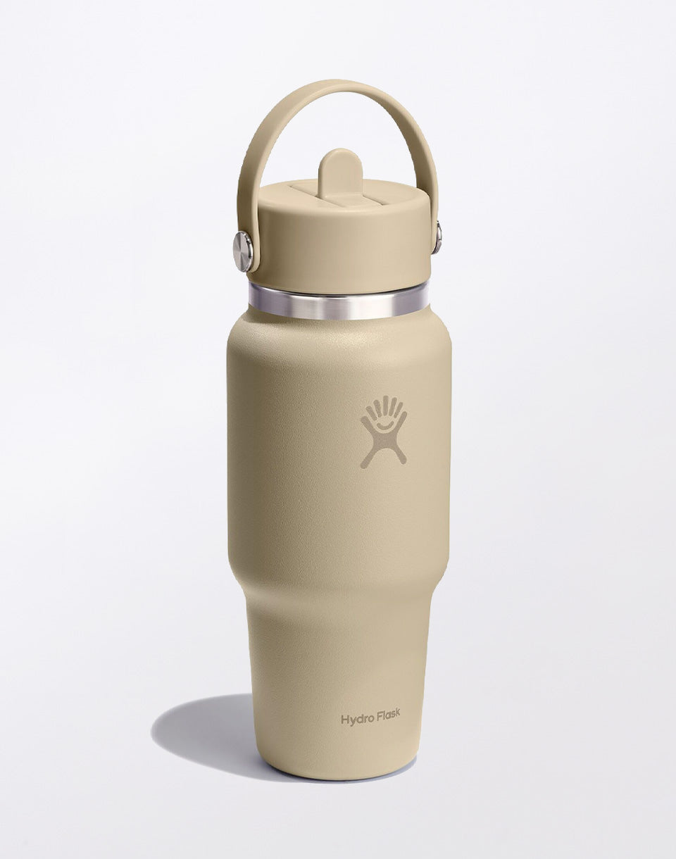 Wide Mouth Travel Bottle with Flex Straw Cap 24 oz (710 ml)
