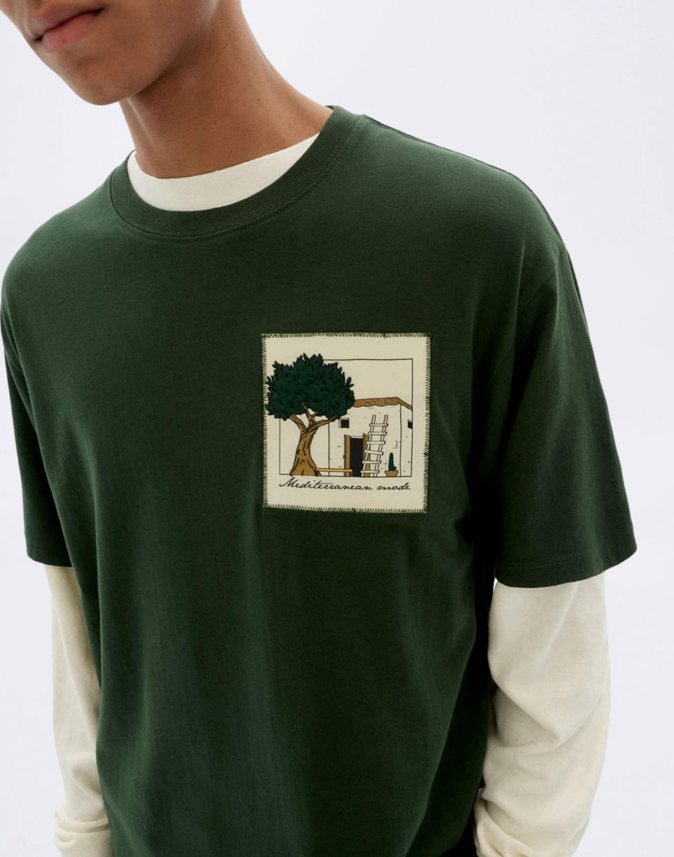 House Bottle Green Aaron Tee