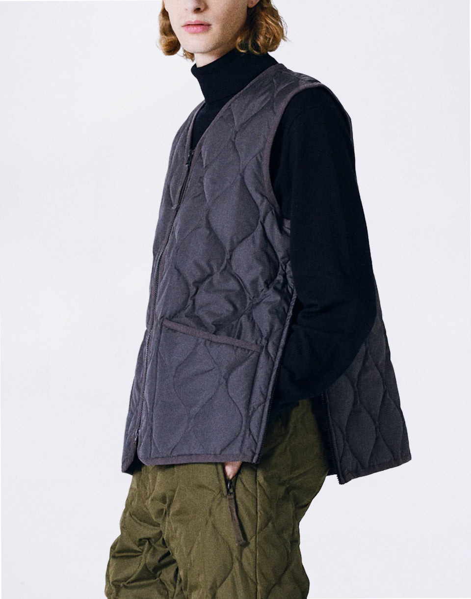 Unisex Military Zip V-Neck Down Vest