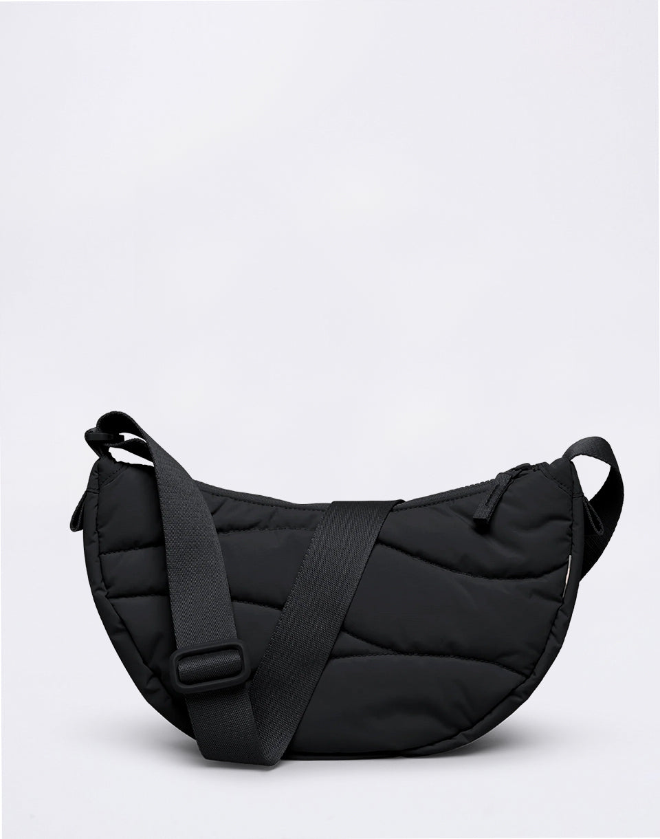 Wavy Puffer Moon Bag