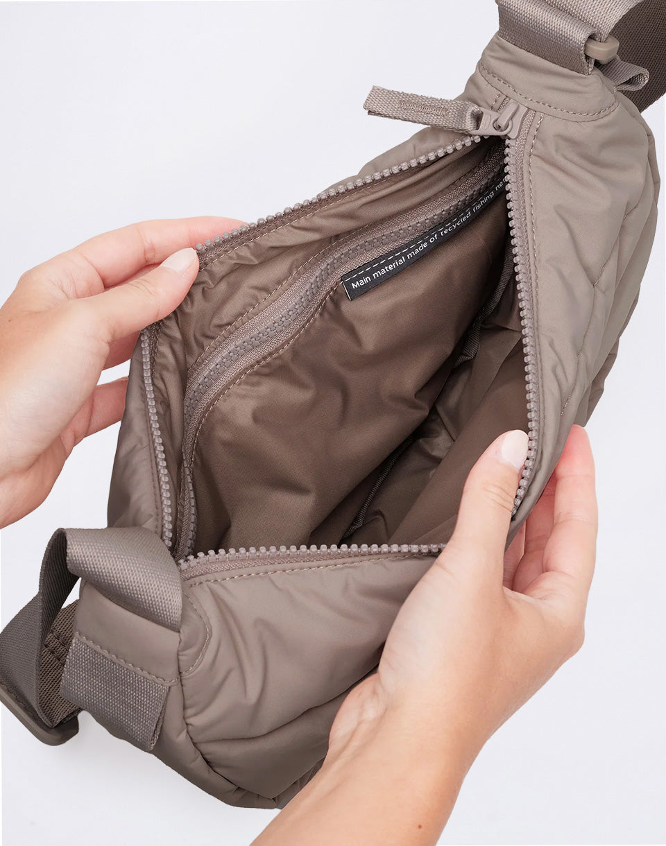 Wavy Puffer Shoulder Bag