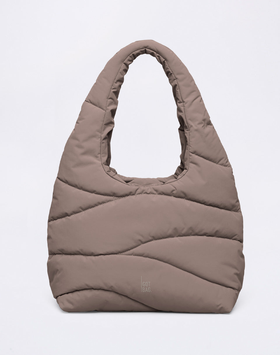 Wavy Puffer Shoulder Bag