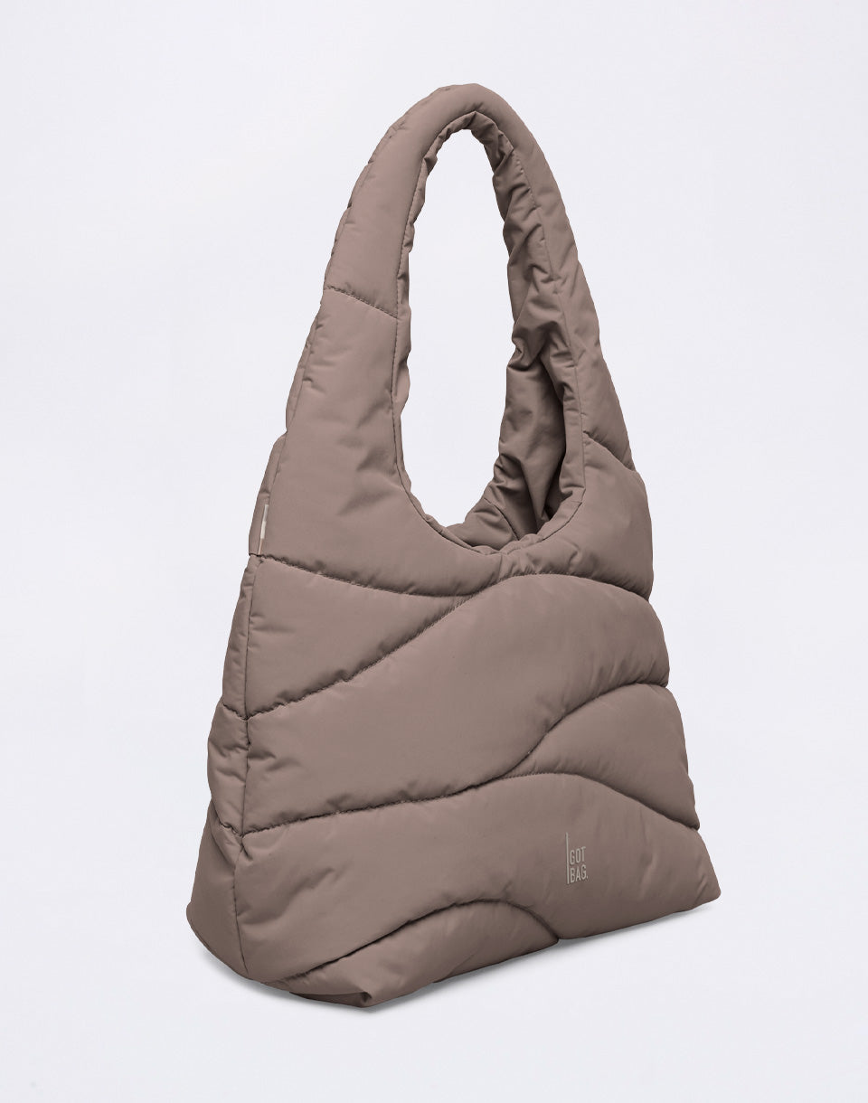 Wavy Puffer Shoulder Bag