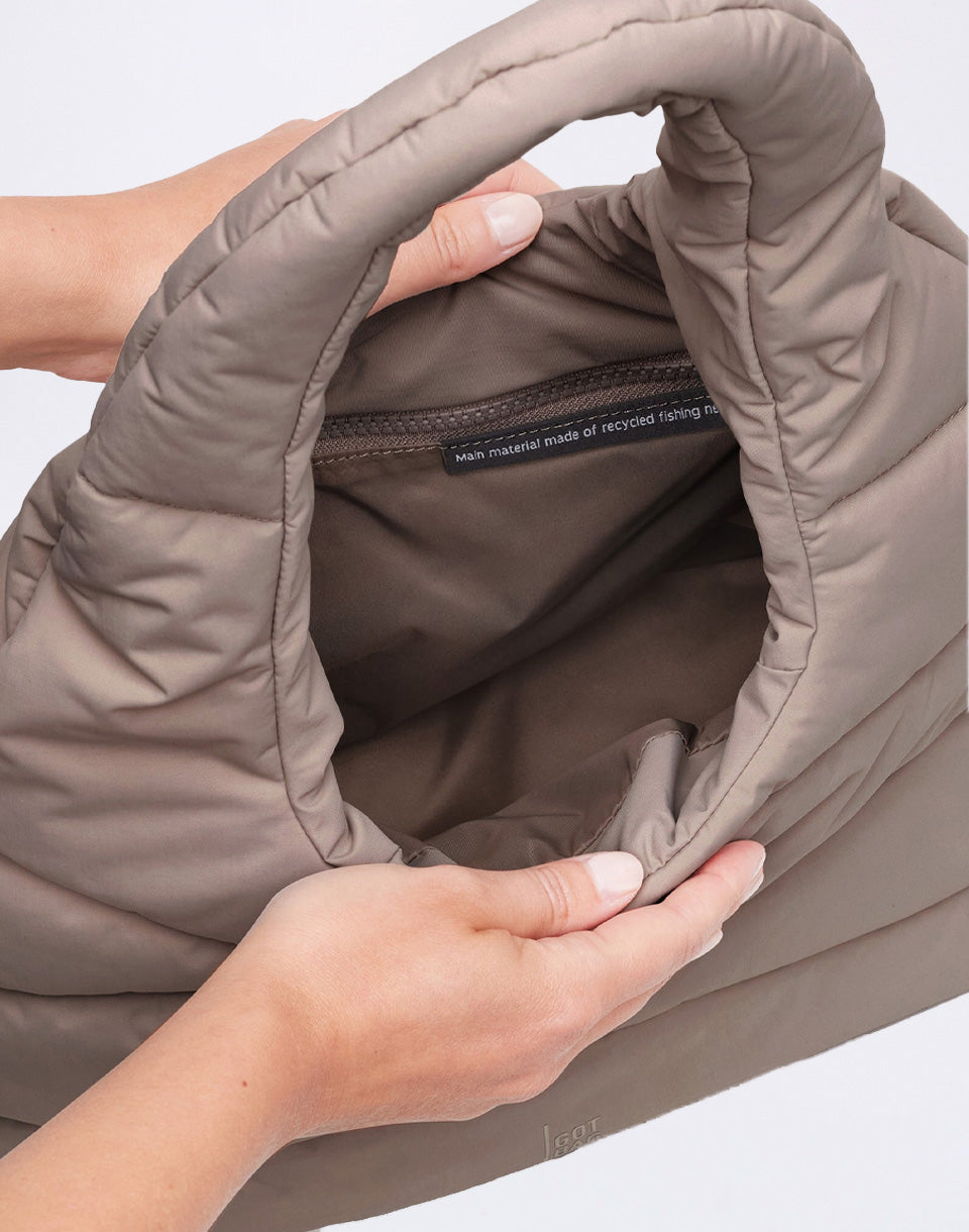 Wavy Puffer Shoulder Bag