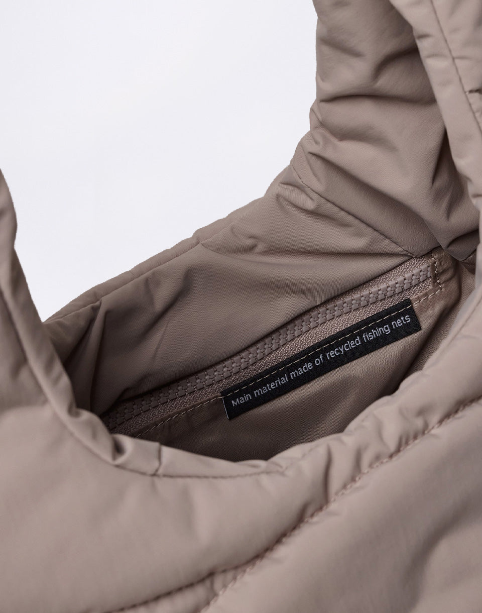 Wavy Puffer Shoulder Bag