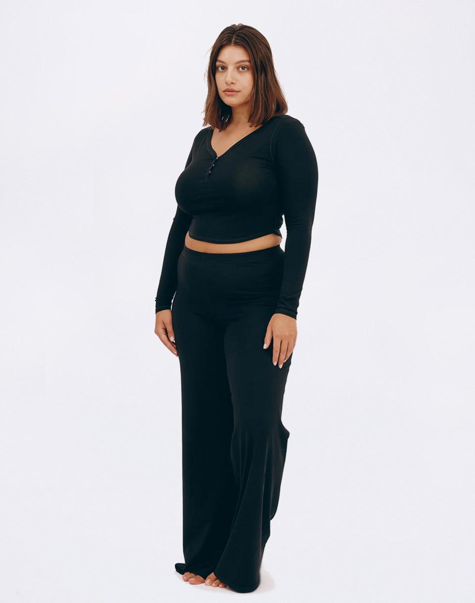 Core Sport Henley Long-Sleeve Tee