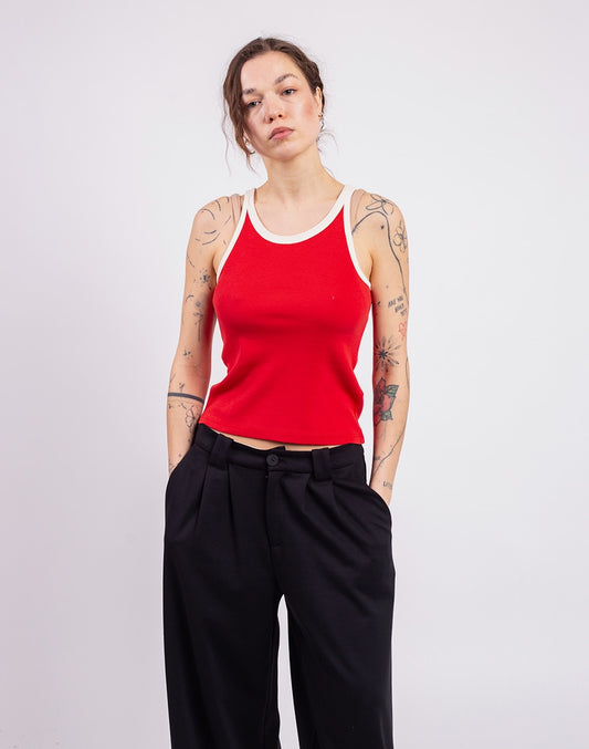 Clavel Pannacotta Contrast Harriet Top