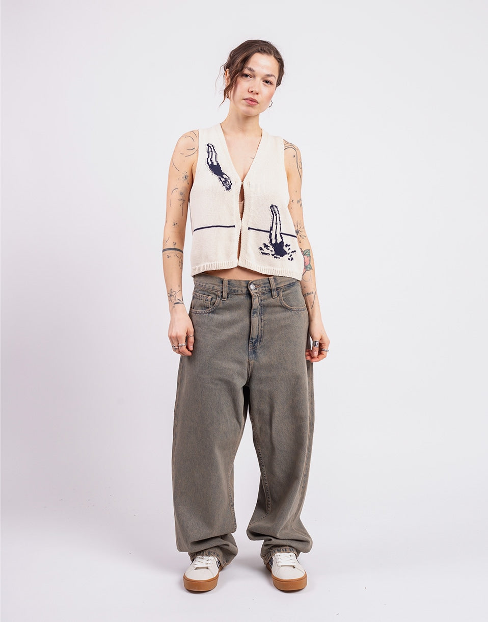 Swimmers Ecru Robbie Knitted Vest