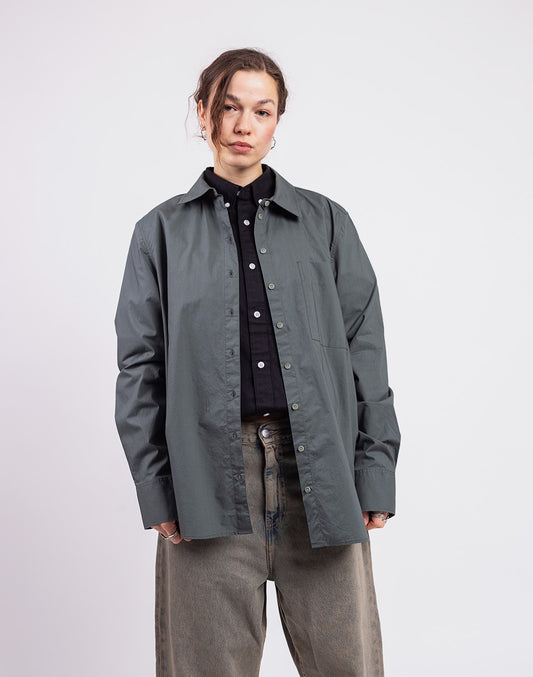 Loose Poplin Shirt Blouse