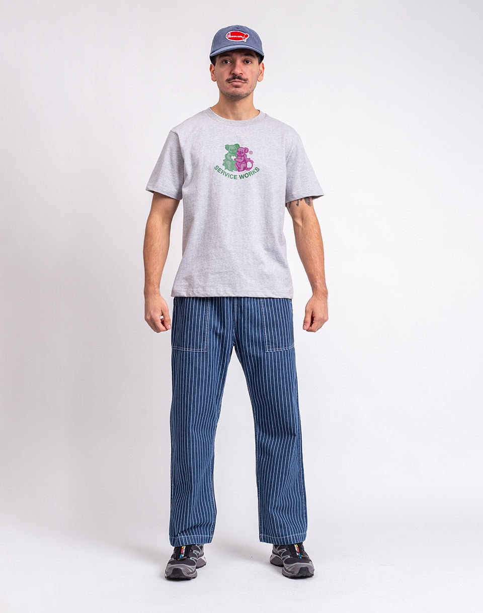Pinstripe Denim Chef Trousers Pants
