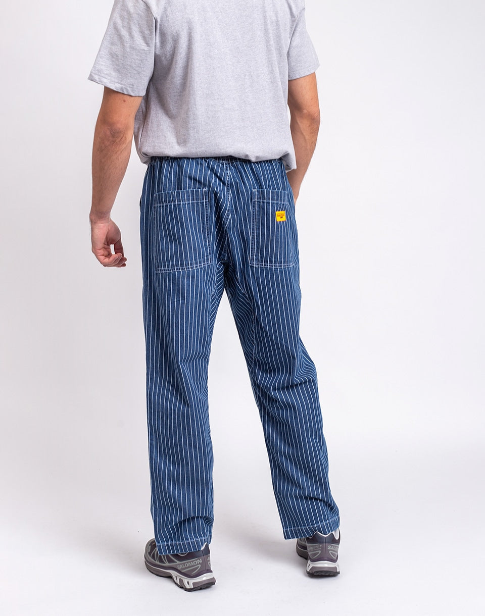 Pinstripe Denim Chef Trousers Pants
